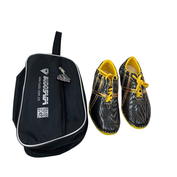 Budosaga Wushu Routine Competition High Performance Shoes Black Metallic Women 7 - Picture 3 of 13